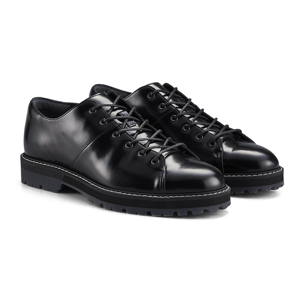 LACE-UP LO - BLACK / BLACK - view 2