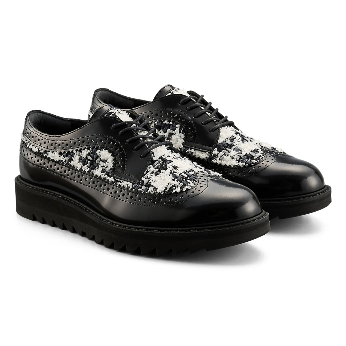 BROGUE - BLACK / WHITE - view 2