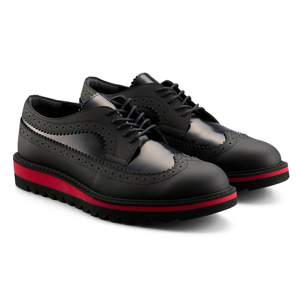 BROGUE - BLACK / CLASSIC RED - view 2
