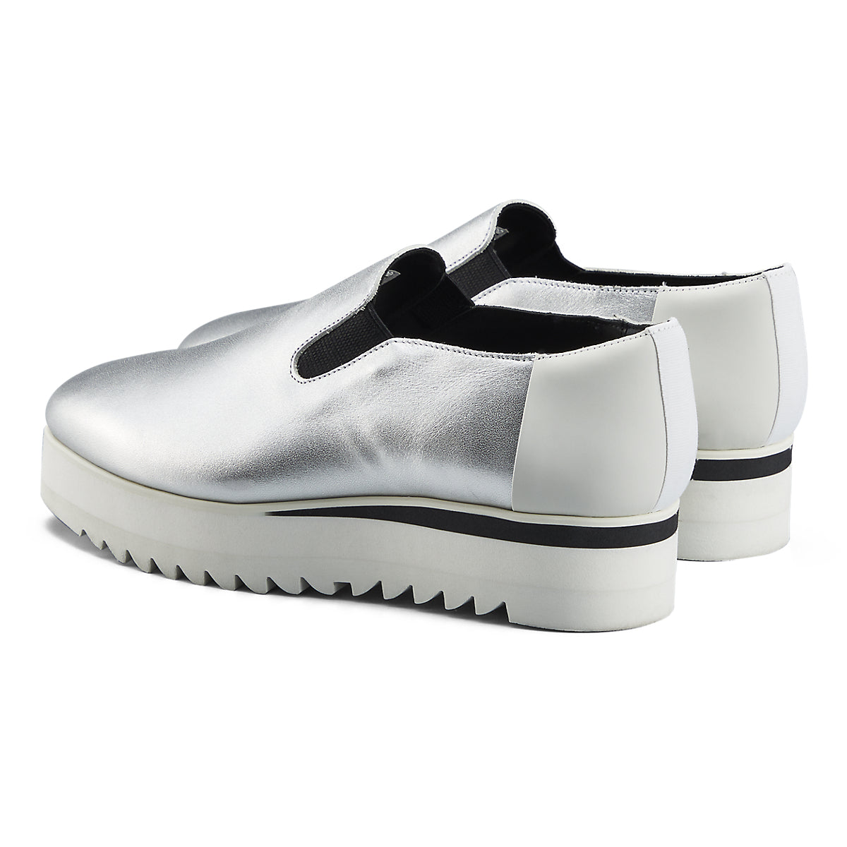 SLIP-ON - SILVER / WHITE - view 4