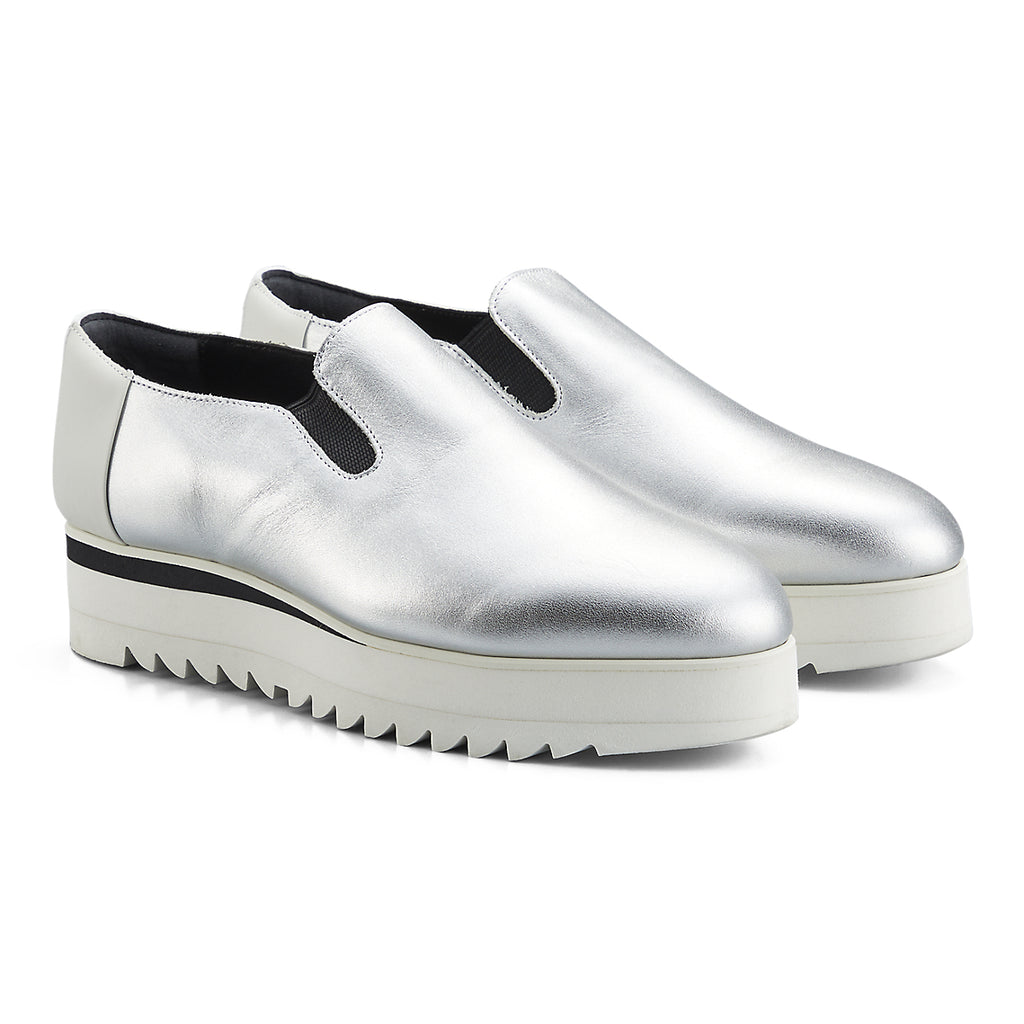 SLIP-ON - SILVER / WHITE - view 2