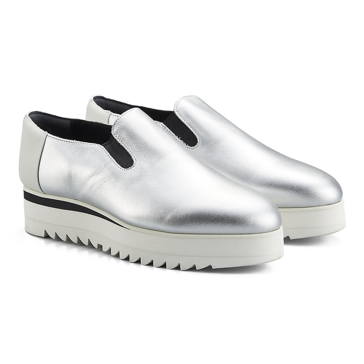 SLIP-ON - SILVER / WHITE - view 2