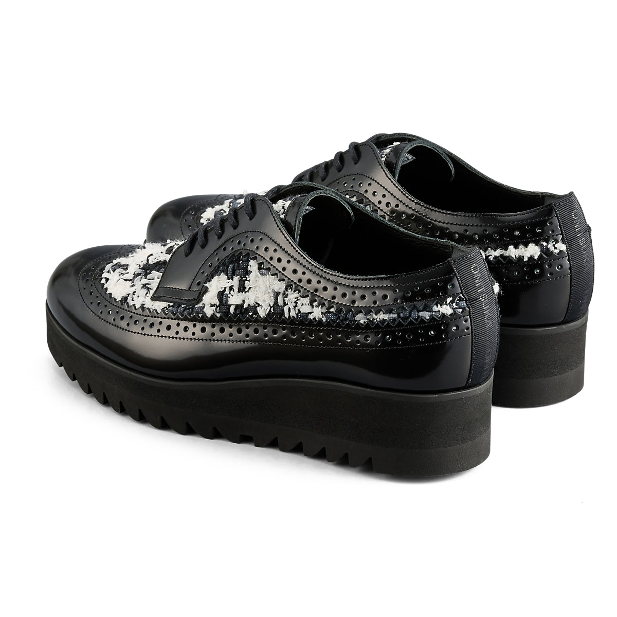 BROGUE - BLACK / WHITE - view 4