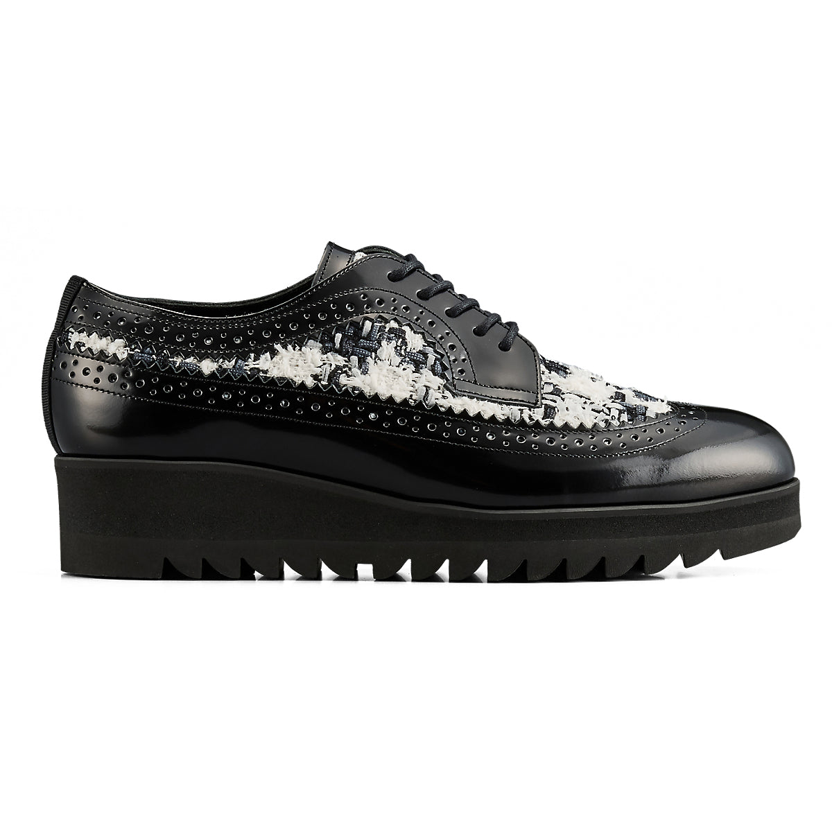BROGUE - BLACK / WHITE - main view