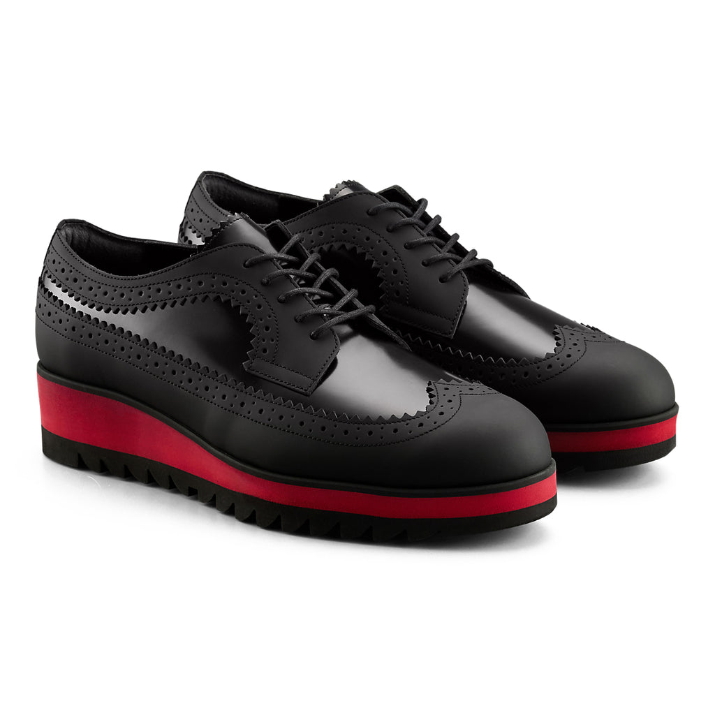 BROGUE - BLACK / CLASSIC RED - view 2