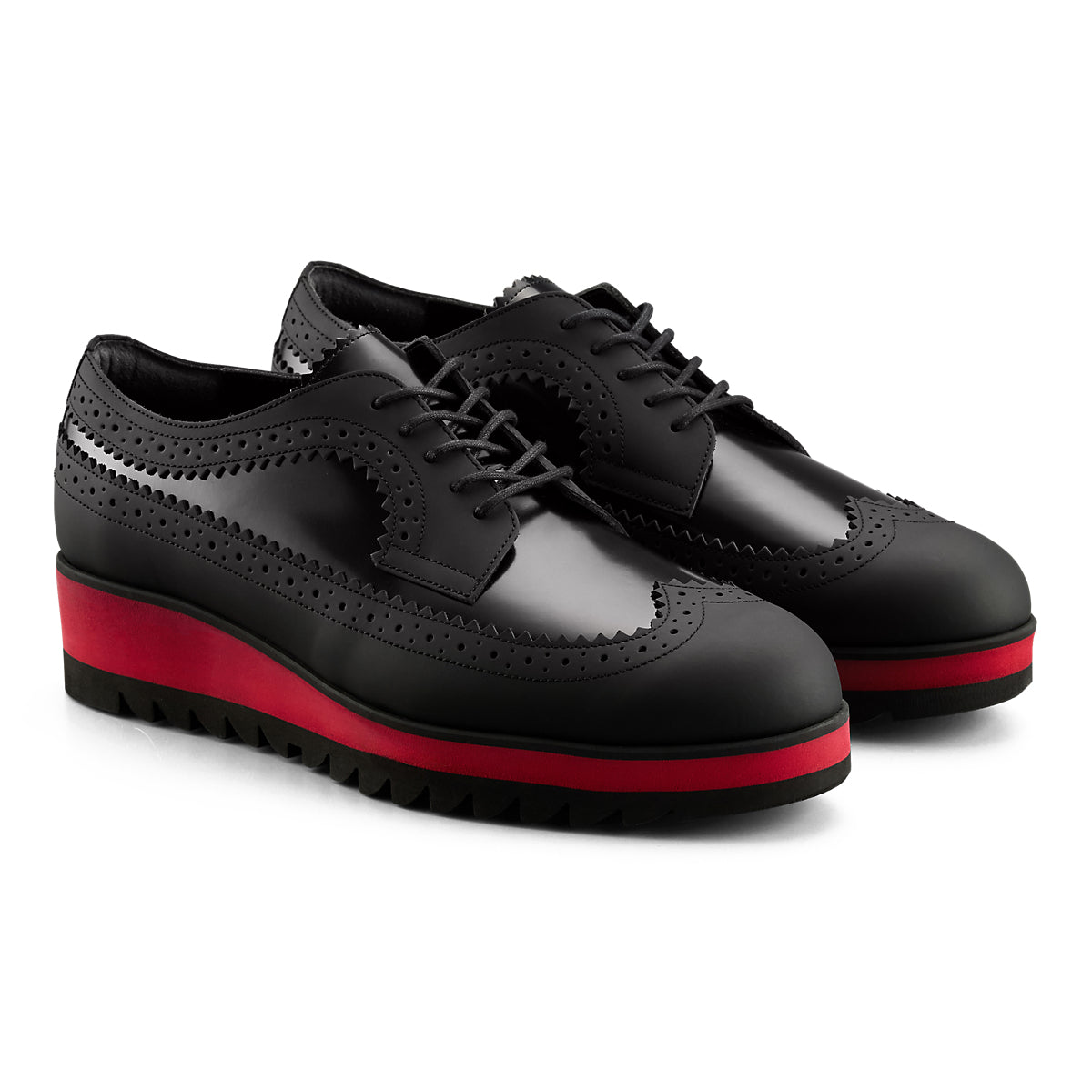 BROGUE - BLACK / CLASSIC RED - view 2