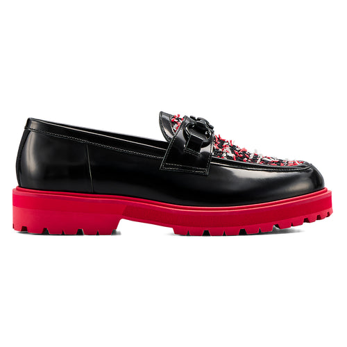 BIT LOAFER - BLACK / CLASSIC RED - main view