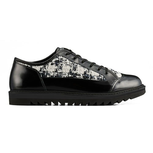 BLUCHER LO - BLACK / WHITE - main view