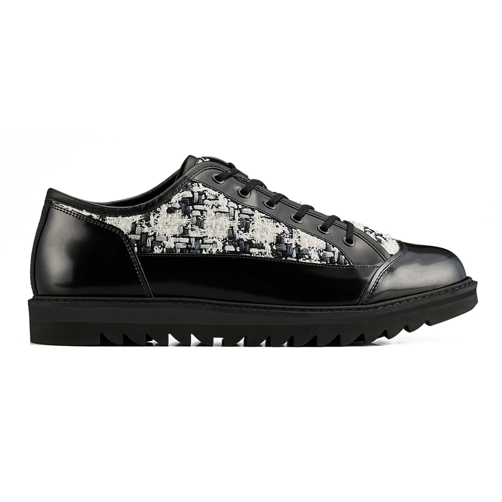 BLUCHER LO - BLACK / WHITE - main view
