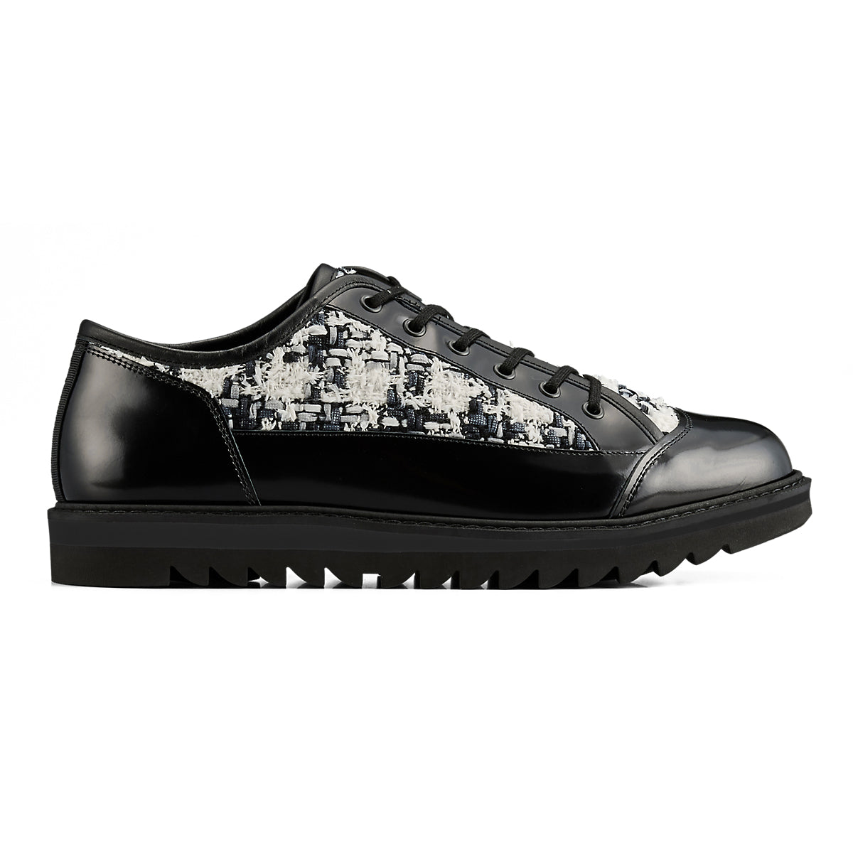 BLUCHER LO - BLACK / WHITE - main view