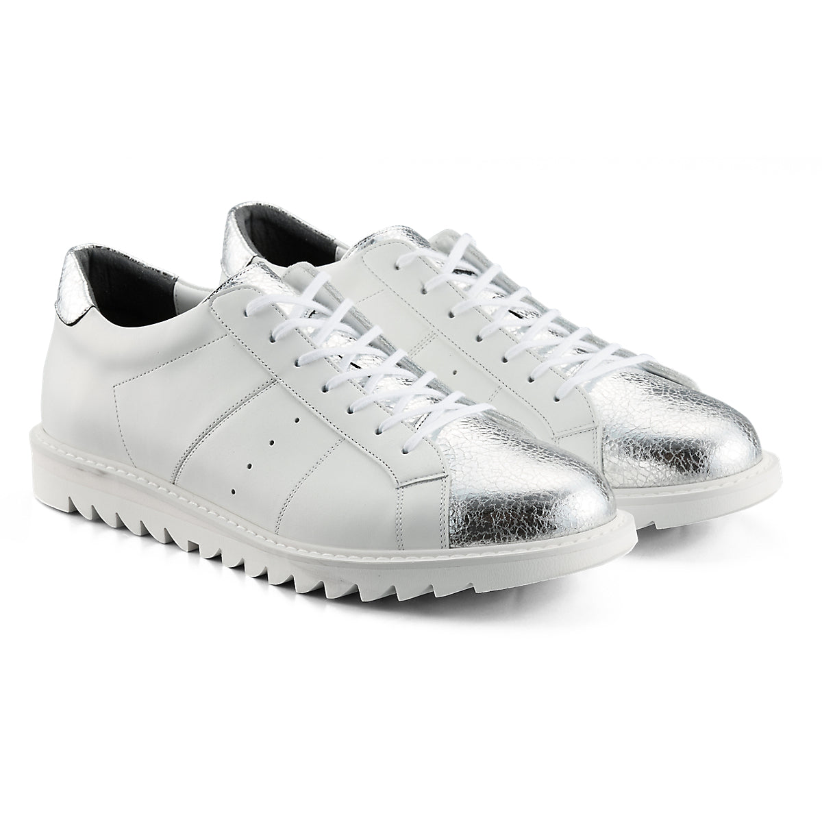 COURT-T - WHITE / SILVER - view 2