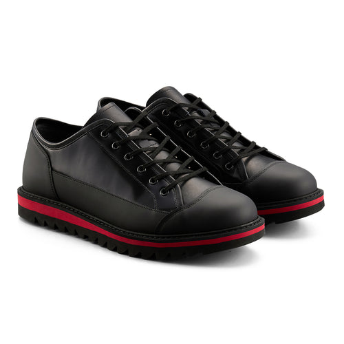 BLUCHER LO - BLACK / CLASSIC RED - view 2