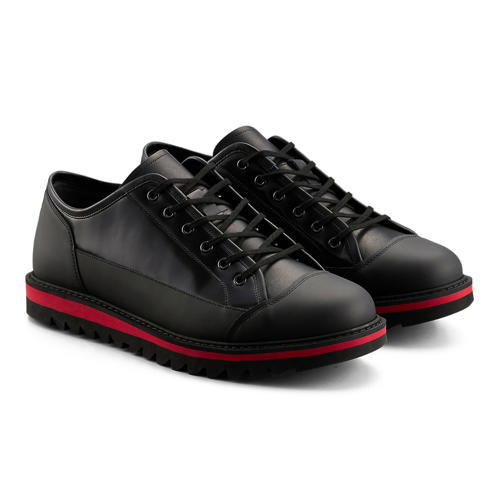 BLUCHER LO - BLACK / CLASSIC RED - view 2