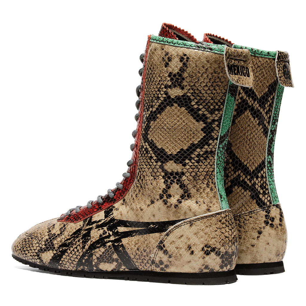 MEXICO 66 SQUARE BOOTS - WOOD CREPE / CLASSIC RED - view 4
