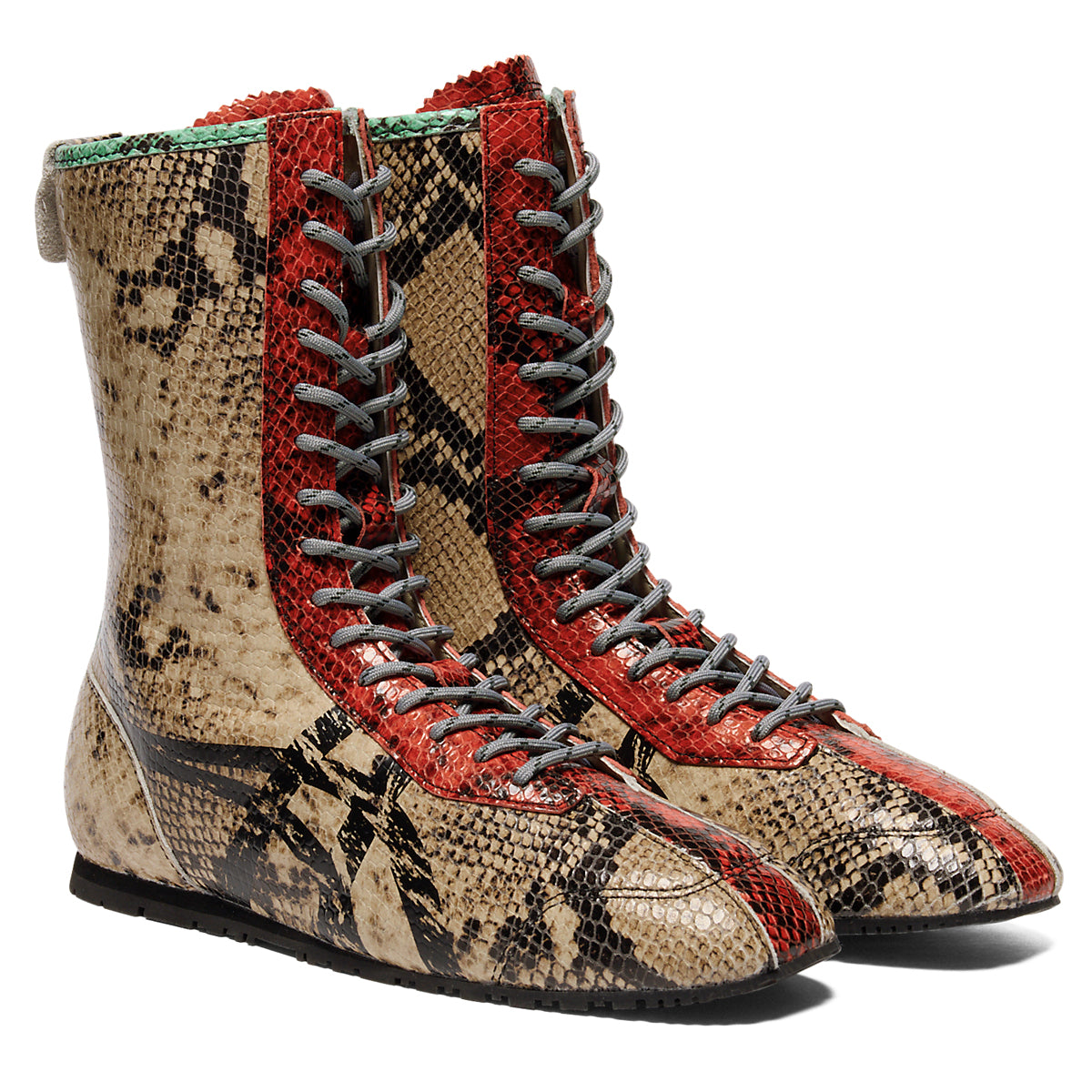 MEXICO 66 SQUARE BOOTS - WOOD CREPE / CLASSIC RED - view 2