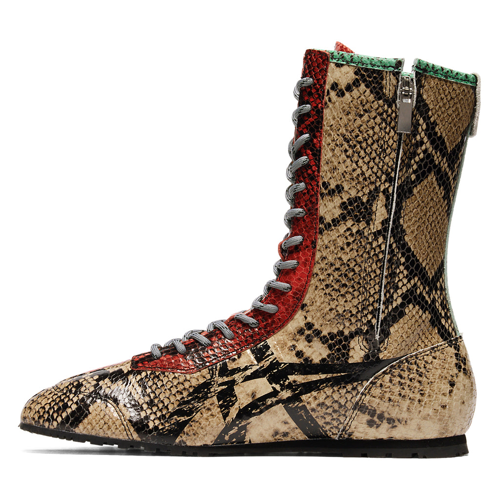 MEXICO 66 SQUARE BOOTS - WOOD CREPE / CLASSIC RED - view 3