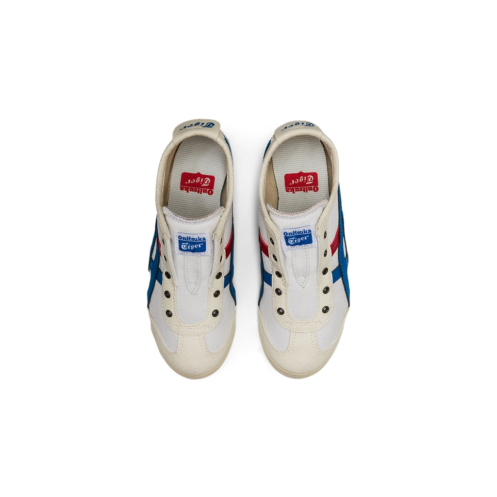 Kids’ MEXICO 66 SLIP-ON KIDS - WHITE/DIRECTOIRE BLUE - view 12