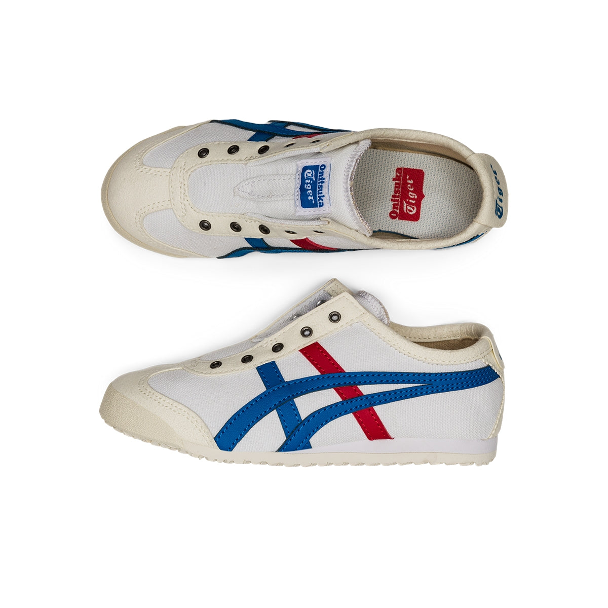 Kids’ MEXICO 66 SLIP-ON KIDS - WHITE/DIRECTOIRE BLUE - view 13