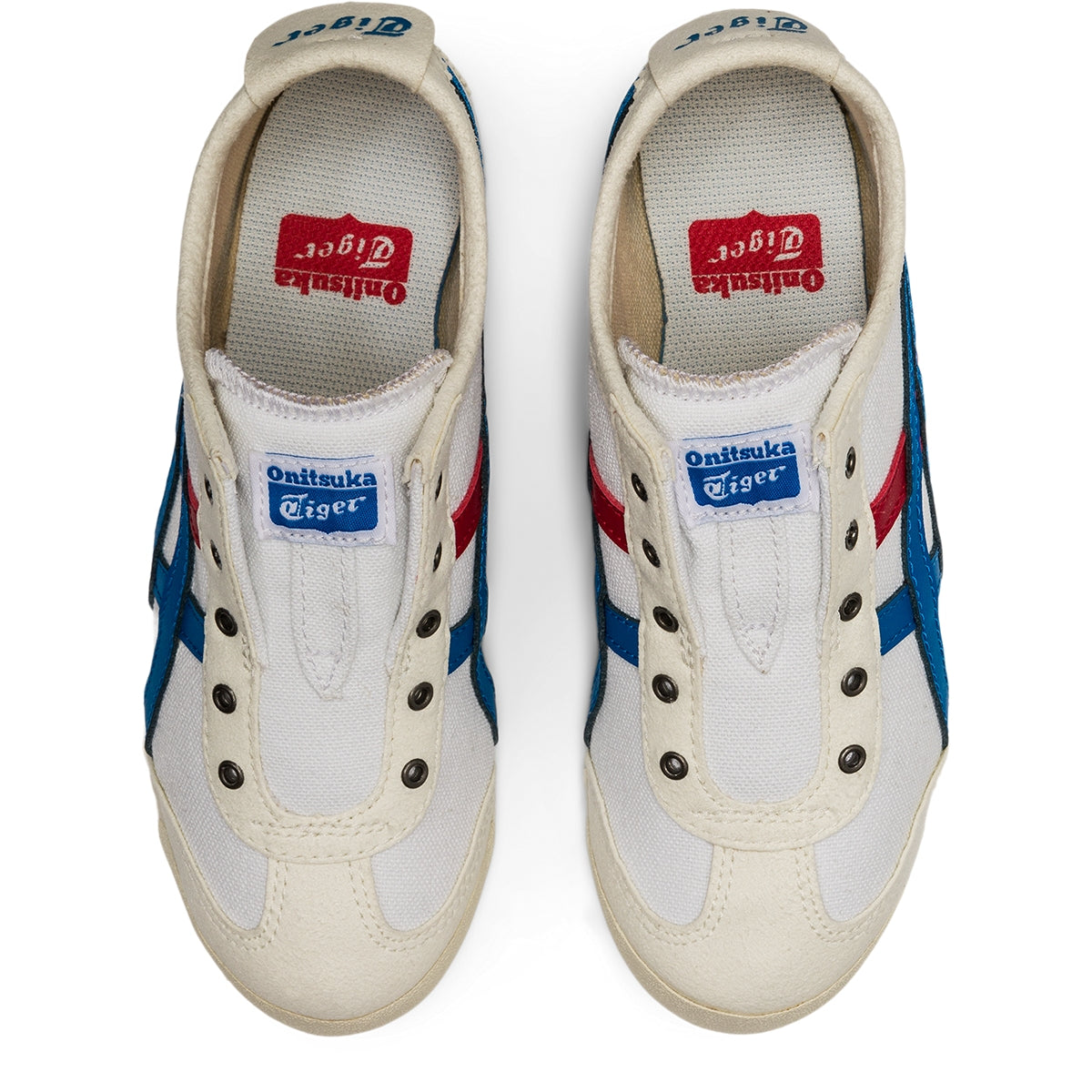 Kids’ MEXICO 66 SLIP-ON KIDS - WHITE/DIRECTOIRE BLUE - view 7